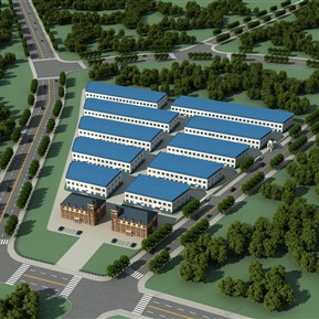 欧式 鸟瞰图 厂区鸟瞰