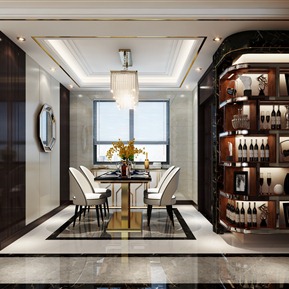 现代 餐厅 客餐厅