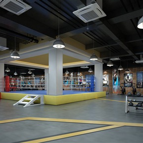 工业LOFT 健身房 员工健身房