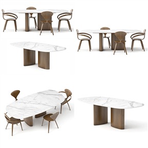 现代 餐桌椅组合
