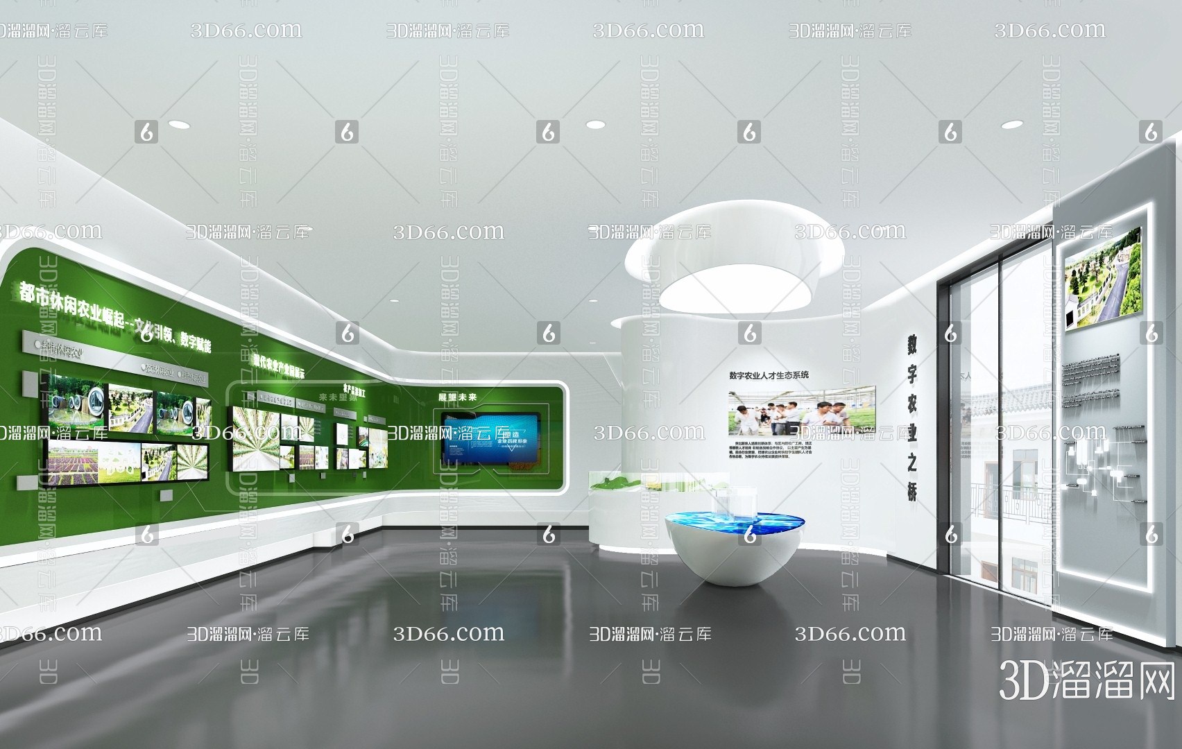 【展厅3D模型下载】-展厅3D模型素材下载_3D溜溜网