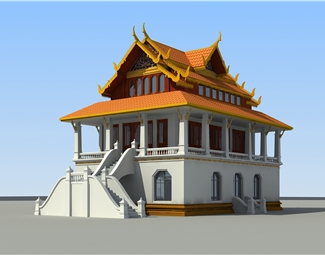 民族风傣族建筑