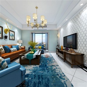 美式 客餐厅 简美