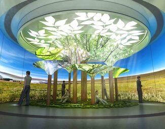 现代展厅设计效果图