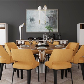 现代 餐桌椅组合  餐桌组合