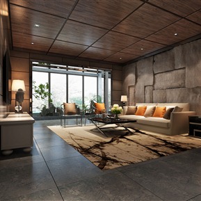 新中式 客餐厅 客厅餐厅