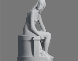 欧式雕塑3d模型