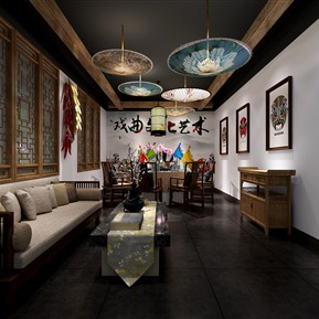 新中式 包间 火锅店 包厢