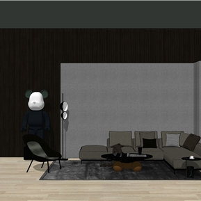 现代 沙发茶几组合 布艺沙发组合 转角沙发