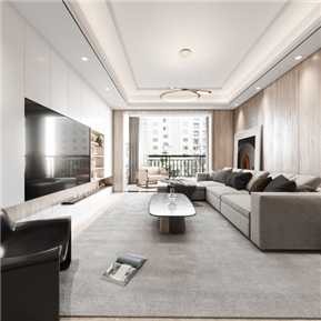 轻奢 客餐厅 全景