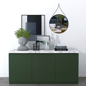 现代 玄关柜 装饰柜 边柜 装饰画 装饰品组合