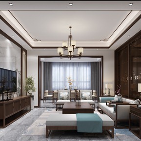 轻奢 客厅 客餐厅 书房 茶室