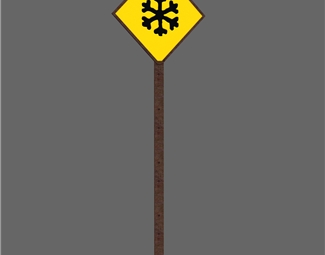 现代路标指示牌