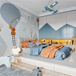 现代 儿童房 榻榻米儿童房卧室