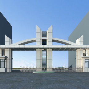 现代 大门 大门入口