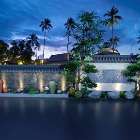 新中式 景观小品 花园小景