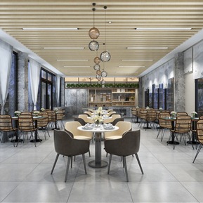 现代 餐厅 自助餐厅