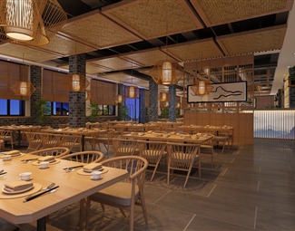 新中式 餐厅 民宿餐厅
