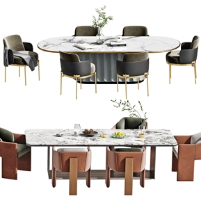 现代 餐桌椅组合 餐桌椅