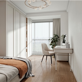 现代 榻榻米卧室 次卧室书房