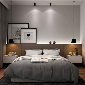 现代 卧室 卧室床组合