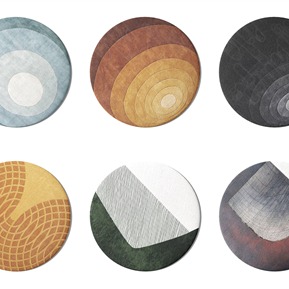 现代 圆形地毯 抽象圆形地毯