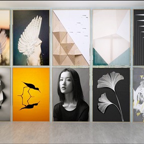 现代 人物画 装饰画 挂画 壁画