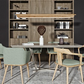 现代 餐桌椅组合 餐桌椅