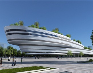 现代个性体育馆建筑