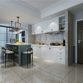 现代 厨房 客餐厅 卧室