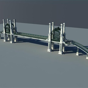 欧式 桥 过街天桥