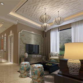 新中式 客餐厅 客厅