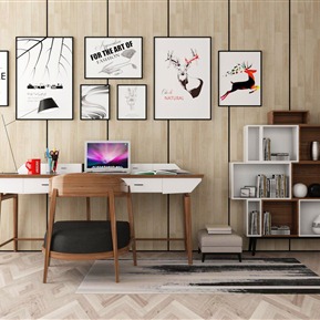 北欧 书桌椅  书桌组合