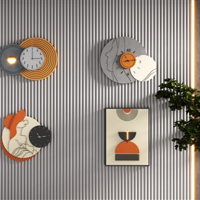 现代 时钟 墙饰挂画