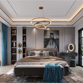 轻奢 卧室 主卧