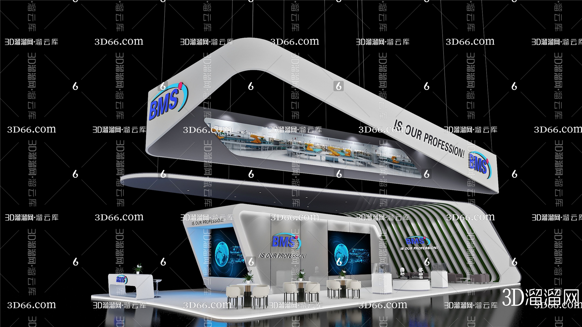 【展厅3D模型下载】-展厅3D模型素材下载_3D溜溜网