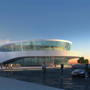 现代 博物馆建筑 文化艺术馆