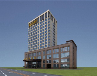 现代 酒店建筑 英华酒店