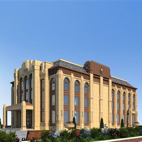 简欧 会所建筑 健身房会所售楼处