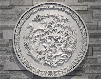 小天使浮雕3d模型