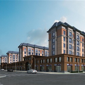 欧式 住宅区 住宅沿街