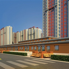 现代 住宅区 住宅