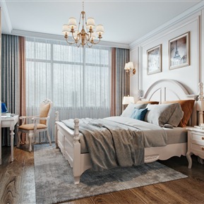 美式 卧室 次卧室