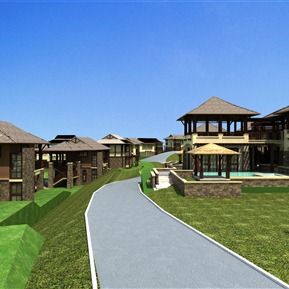 美式 联排别墅 私家别墅