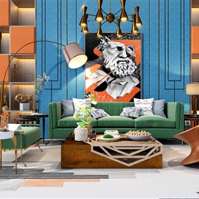 轻奢 沙发茶几组合