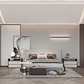 现代 卧室 主卧