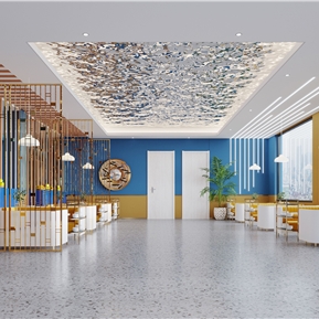 轻奢 火锅店 火锅大厅包间