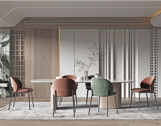 现代 餐厅 餐厅餐桌椅组合
