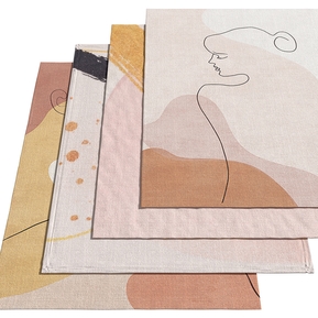 现代 方形地毯 抽象布艺地毯