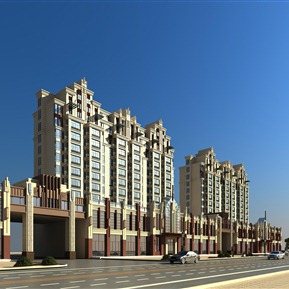 欧式 住宅区 商业高层住宅